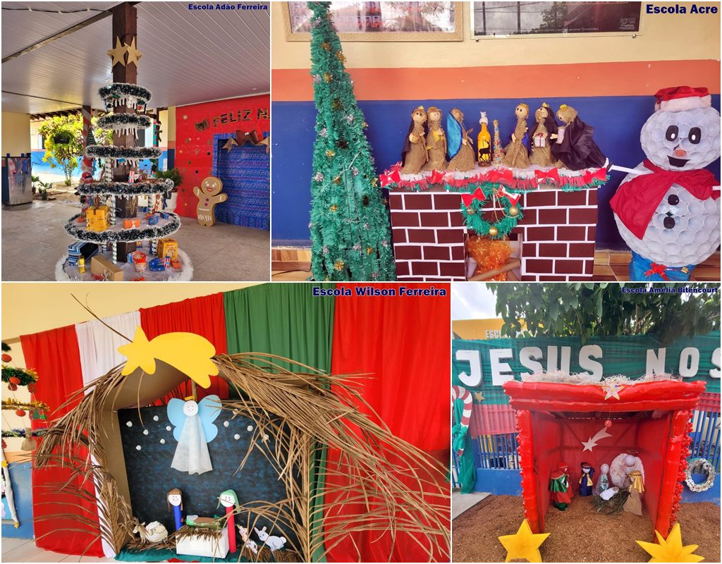 CONCURSO DE DECORAÇÃO NATALINA SUSTENTÁVEL: NATAL LUZ, ENVOLVENDO ESCOLAS DO MUNICÍPIO.